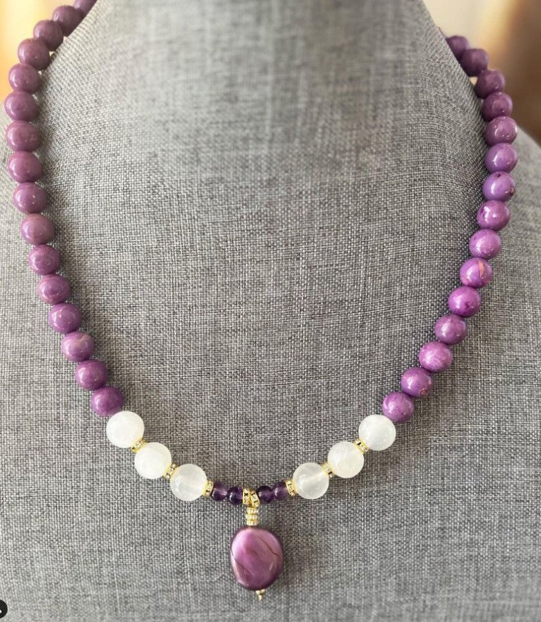 Purple Jade Necklace
