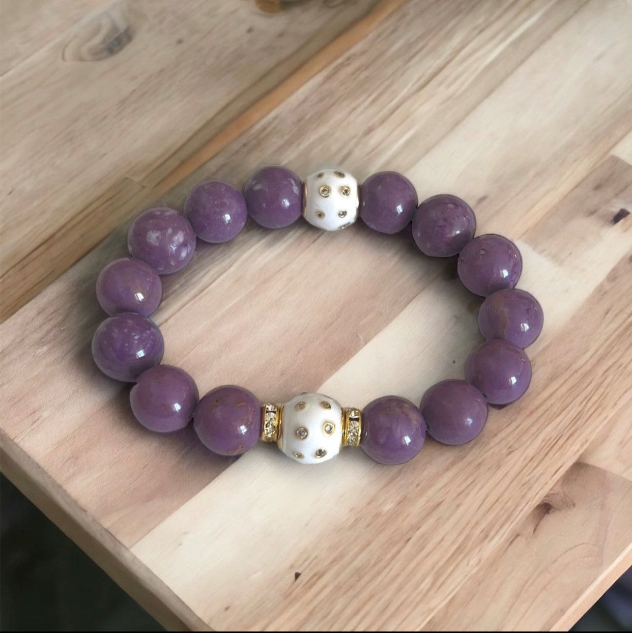 Purple Jade Bracelet