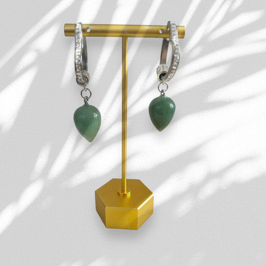 Chloe Green Jasper Earrings