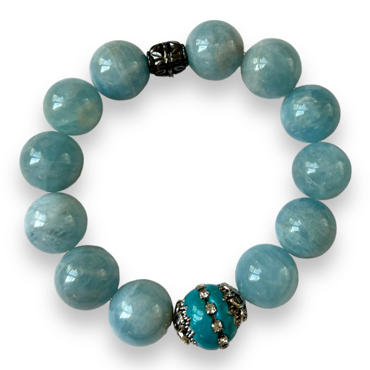 Blue Jade Gem Bracelet